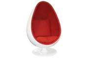 Кресло яйцо Ovalia Egg Style Chair красная ткань
